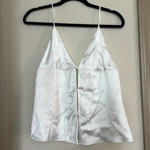 Zara Satin Bow Tank Top